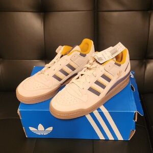 Adidas Cream and Gold Sneakers